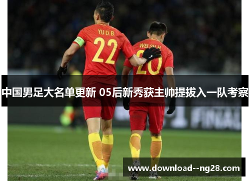 中国男足大名单更新 05后新秀获主帅提拔入一队考察